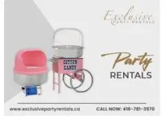 Make Your Party the Talk of the Town with Exclusive Party Rentals